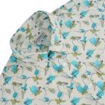 Mens Premium Cotton Floral Print Short Sleeve Shirt (M to 2xl)
