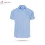 mens oxford cotton plain shirt,premium quality forman short sleeve shirt S to 2xl