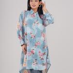 Ladis Long Shirt Contemporary Long Shirt with Asymmetric A-Line Silhouette