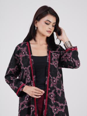 Long koti premium quality V-neck ready stock short quantity